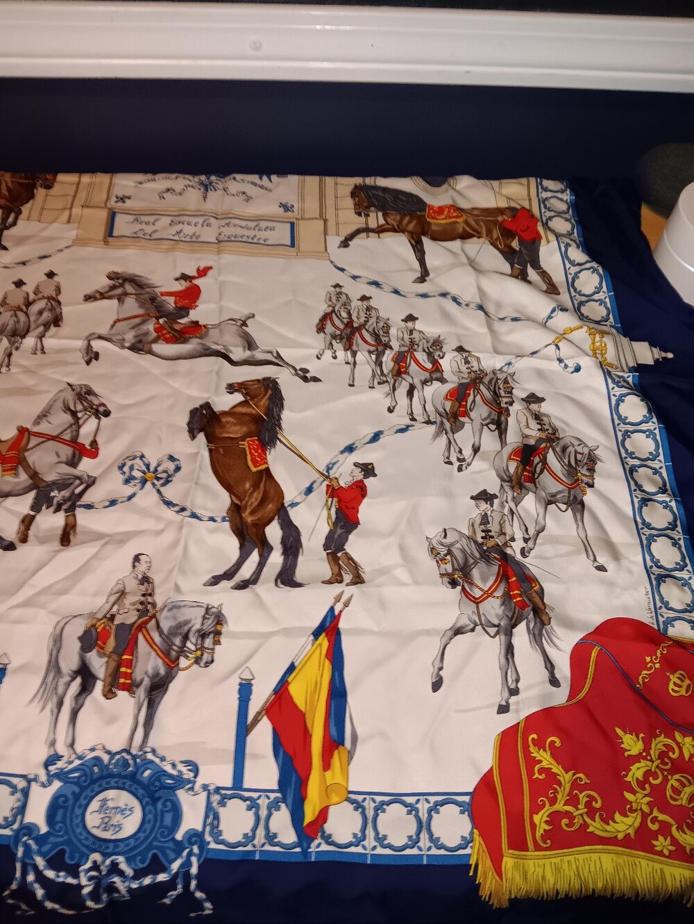 Hermes Equstrian Motif Silk Scarf - Picture 1 of 3